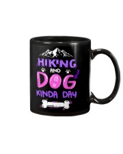 Hiking and dog kinda day Mug tile