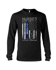 Nurses back the blue Long Sleeve Tee tile