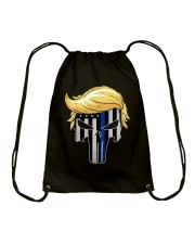 Hair skull Drawstring Bag tile