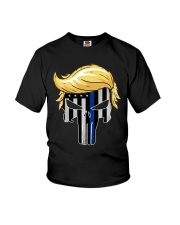 Hair skull Youth T-Shirt tile
