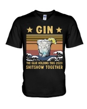 Gin definition V-Neck T-Shirt tile