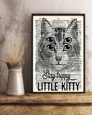 Stay trippy little kitty 11x17 Poster lifestyle-poster-3