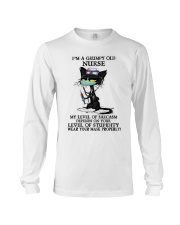 Wear your mask properly Long Sleeve Tee tile