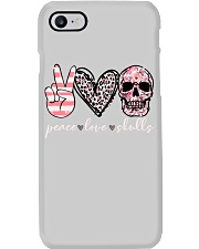 Peace love skulls Phone Case tile