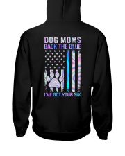 Dog moms back the blue Hooded Sweatshirt tile