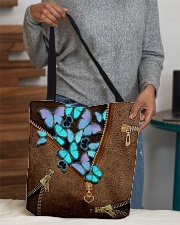Blue butterflies All-over Tote aos-all-over-tote-lifestyle-front-10