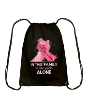 No one fights alone Drawstring Bag tile