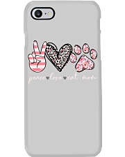 Peace love cat mom Phone Case tile
