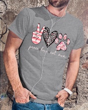 Peace love cat mom Classic T-Shirt lifestyle-mens-crewneck-front-4