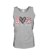 Peace love cat mom Unisex Tank tile