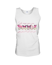 God say you are Unisex Tank tile