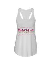 God say you are Ladies Flowy Tank tile