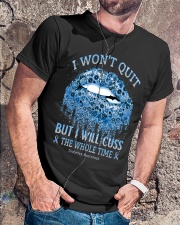 I won't quit Classic T-Shirt lifestyle-mens-crewneck-front-4