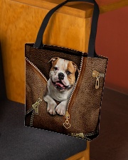 Cute Bulldog All-over Tote aos-all-over-tote-lifestyle-front-02