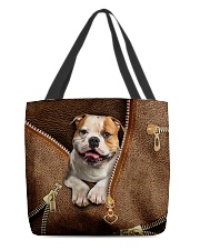 Cute Bulldog All-over Tote front