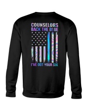 Counselors back the blue Crewneck Sweatshirt tile