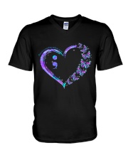 Don't let your story end too soon V-Neck T-Shirt tile