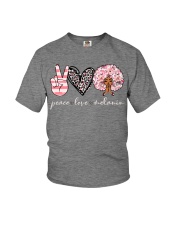 Peace love melanin Youth T-Shirt tile