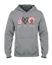 Peace love melanin Hooded Sweatshirt tile