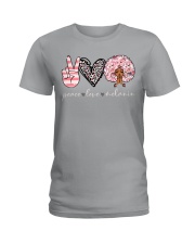 Peace love melanin Ladies T-Shirt tile