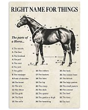 Right name for things horse poster 11x17 Poster front