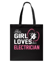 Loves Her Electrician Tote Bag thumbnail