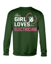 Loves Her Electrician Crewneck Sweatshirt back