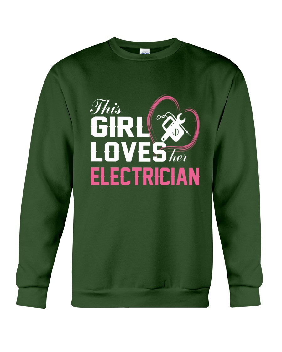 Loves Her Electrician Crewneck Sweatshirt