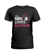 Loves Her Electrician Ladies T-Shirt thumbnail