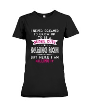 SUPER CUTE A GAMING MOM Premium Fit Ladies Tee thumbnail
