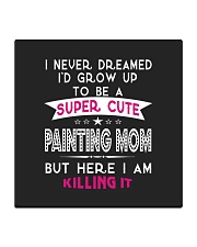 SUPER CUTE A PAINTING MOM Square Coaster thumbnail