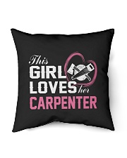 Loves Her Carpenter Indoor Pillow - 16” x 16” thumbnail