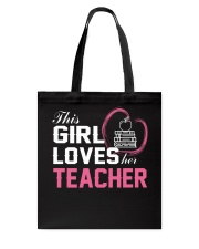 Loves Her Teacher Tote Bag thumbnail