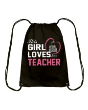 Loves Her Teacher Drawstring Bag thumbnail