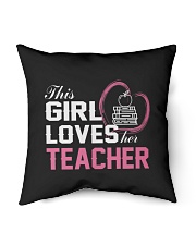 Loves Her Teacher Indoor Pillow - 16” x 16” thumbnail