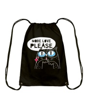 More love please Drawstring Bag thumbnail