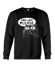 More love please Crewneck Sweatshirt thumbnail