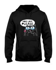 More love please Hooded Sweatshirt thumbnail