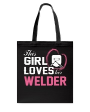 Loves Her Welder Tote Bag thumbnail