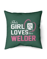 Loves Her Welder Indoor Pillow - 16” x 16” front
