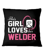 Loves Her Welder Square Pillowcase thumbnail