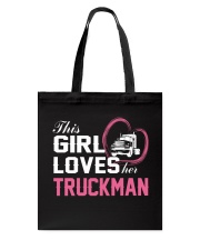 Loves Her Truckman Tote Bag thumbnail