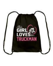 Loves Her Truckman Drawstring Bag thumbnail