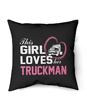 Loves Her Truckman Indoor Pillow - 16” x 16” thumbnail