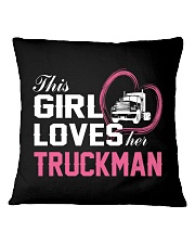 Loves Her Truckman Square Pillowcase thumbnail