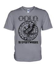 Viking shirt : Odin is Everywhere V-Neck T-Shirt thumbnail