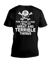 I Will Do Great And Terrible Things - Viking Shirt V-Neck T-Shirt thumbnail