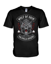 Viking Shirt : Wolf Of Odin Valhalla Bound V-Neck T-Shirt thumbnail