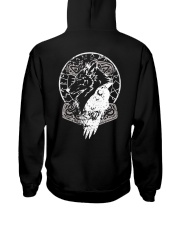 Hammer Heathen Wolf Raven - Viking Shirt Hooded Sweatshirt back
