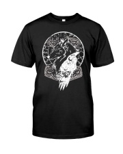 Raven Hammer Wolf Vegvisir - Viking Shirt Classic T-Shirt front